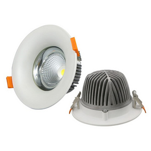 New Design Shop 12W Lamp Down Light Anti Glare Aluminum 10W COB Recessed LED Downlight