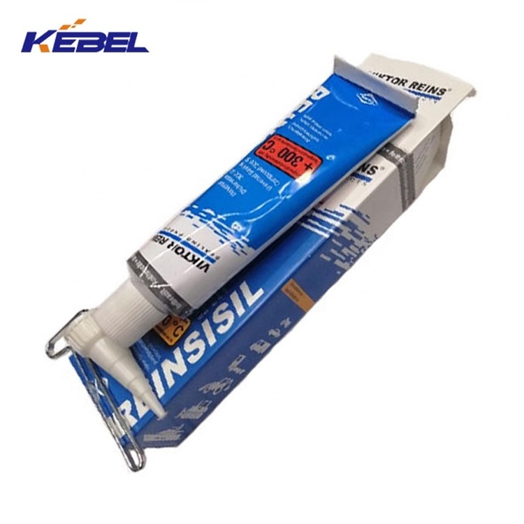 High-temper Waterproof Fireproof  Rtv Silicone Sealant  REINSISIL Gasket Maker with Blue Box and Specification