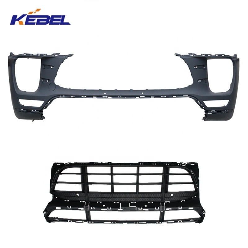 new model car front bumper grille body parts front bumper kit for porsche macan 2015 2021 cars accessories front lip