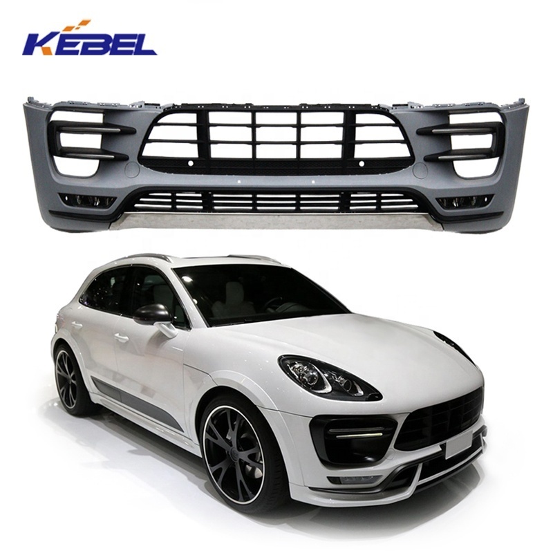 new model car front bumper grille body parts front bumper kit for porsche macan 2015 2021 cars accessories front lip