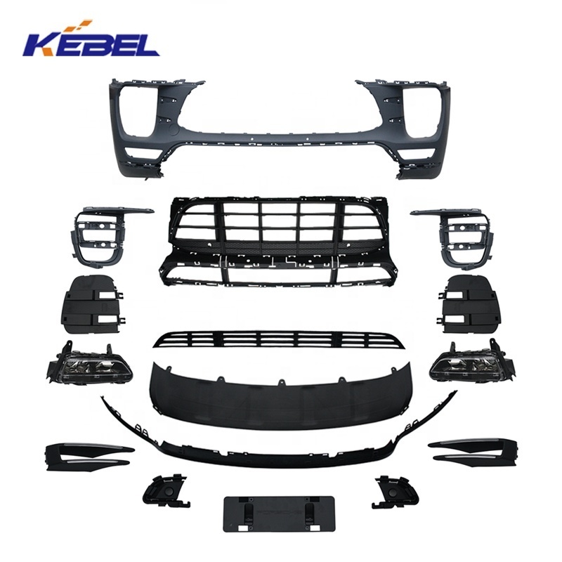 new model car front bumper grille body parts front bumper kit for porsche macan 2015 2021 cars accessories front lip