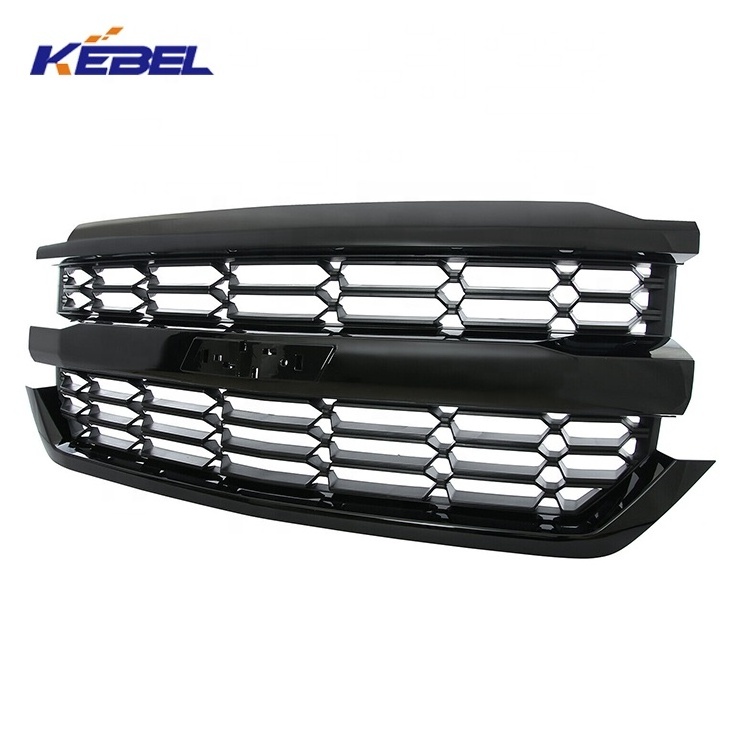 high quality black chromed 84602489 grille OEM 84046156 car grills for Chevrolet Silverado 1500 2016 2017 2018