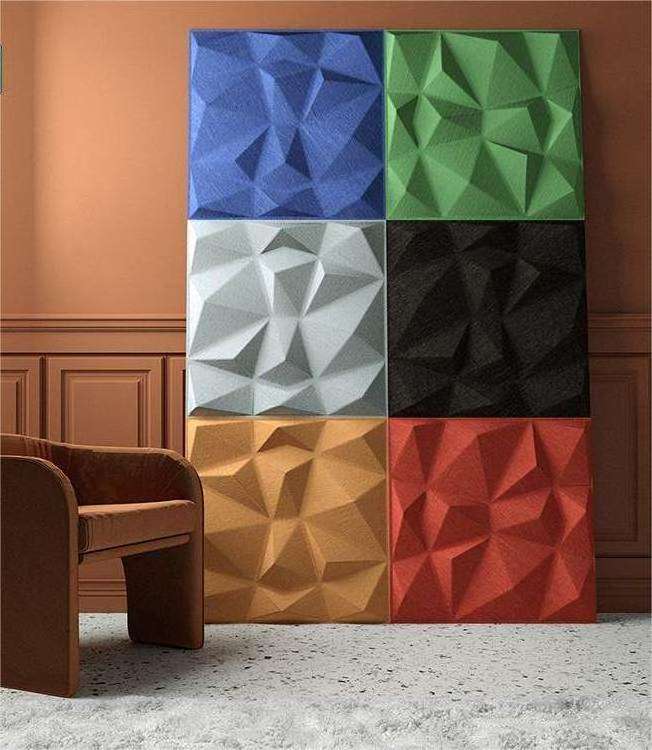 Modern Decorative New Design Polyester Felt Soundproof 3D Acoustic Wall Panels For Interior Wall