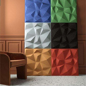 Modern Decorative New Design Polyester Felt Soundproof 3D Acoustic Wall Panels For Interior Wall