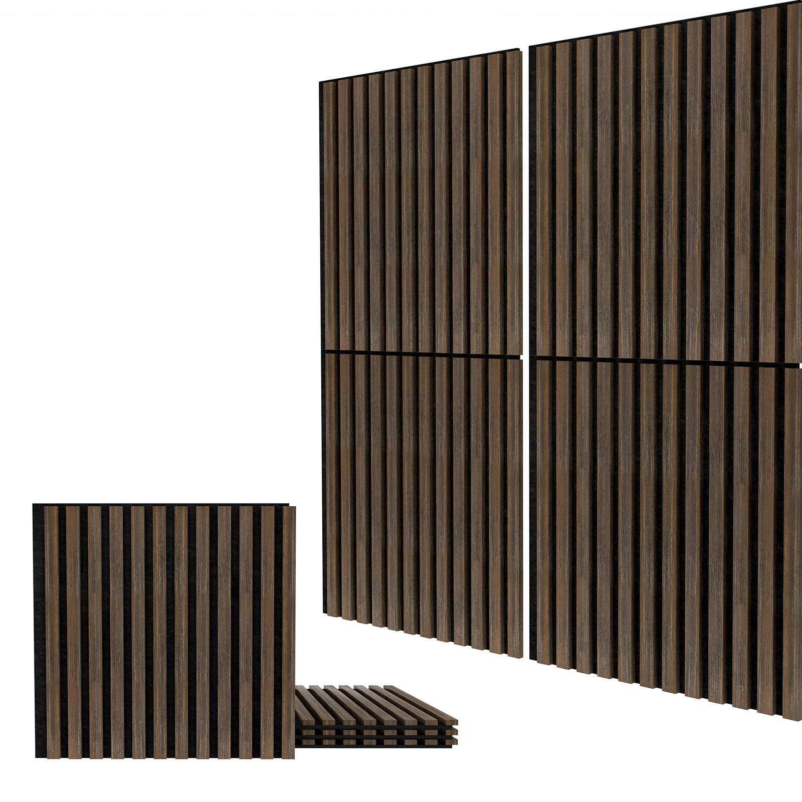 3D wood slat acoustic panels akupanel classic luxury decorative wood wall panel for interior wall decor