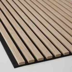 3D Design Wood Slat Wall Panels Oak Walnut Panel Cladding Wood Interior Panels