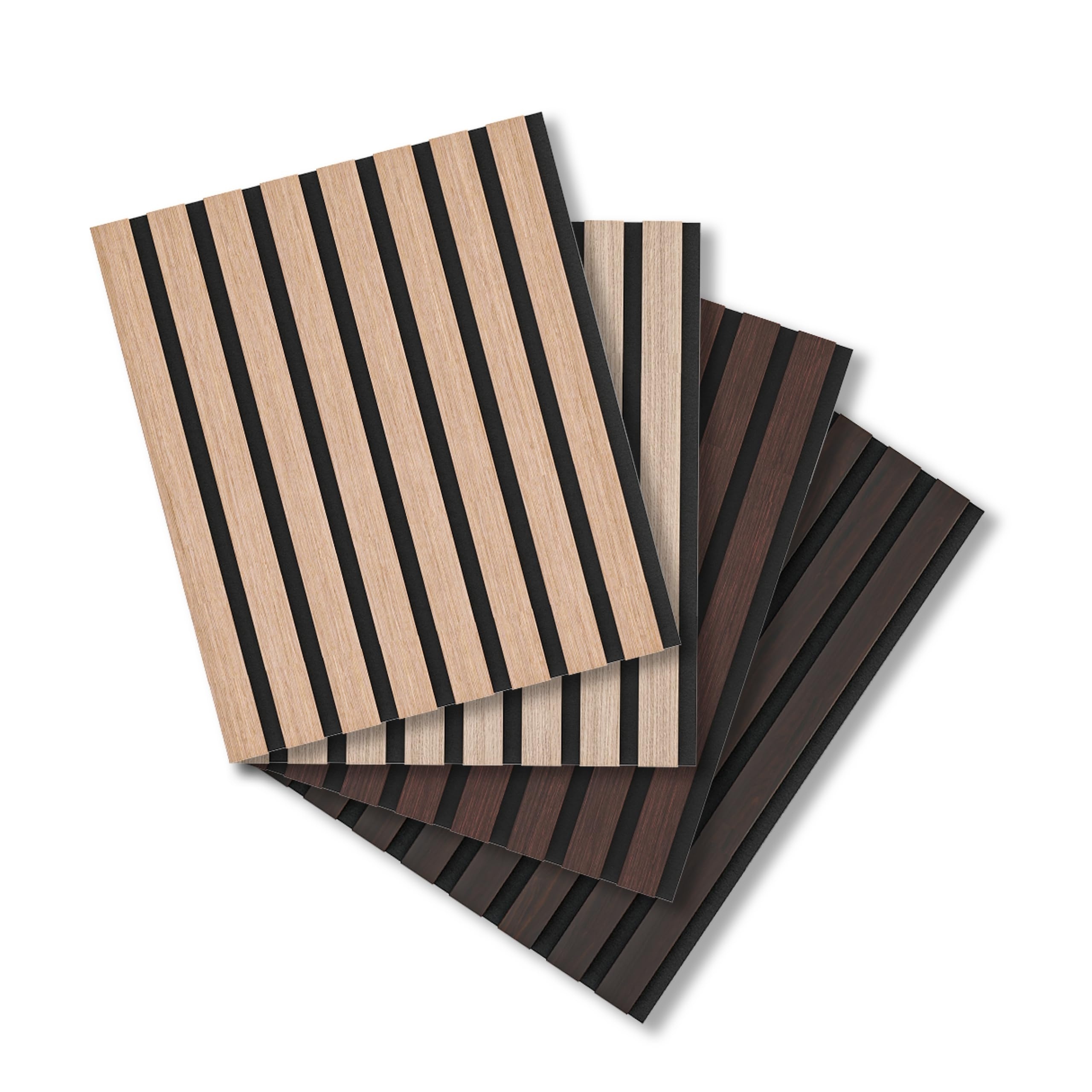 Walnut Oak Waterproof Natural Panel Sound Absorbing Akupanel Decoration Slats Wall Acoustic Wood Panel