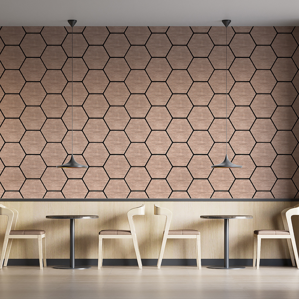 acoustic hexagon mdf grooved wainscot flexible mdf wall panels tongue and groove mdf wall panels