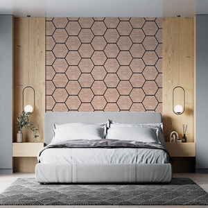 acoustic hexagon mdf grooved wainscot flexible mdf wall panels tongue and groove mdf wall panels