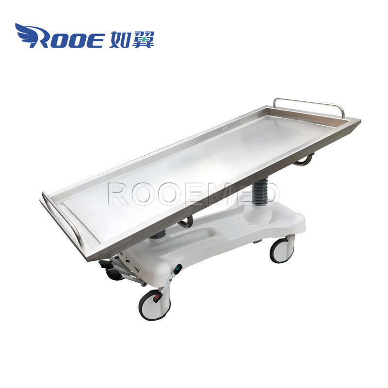 Good Quality GA202 Mortuary Hydraulic Adjustable Funeral Embalming Table for Hospital Anatomy Room