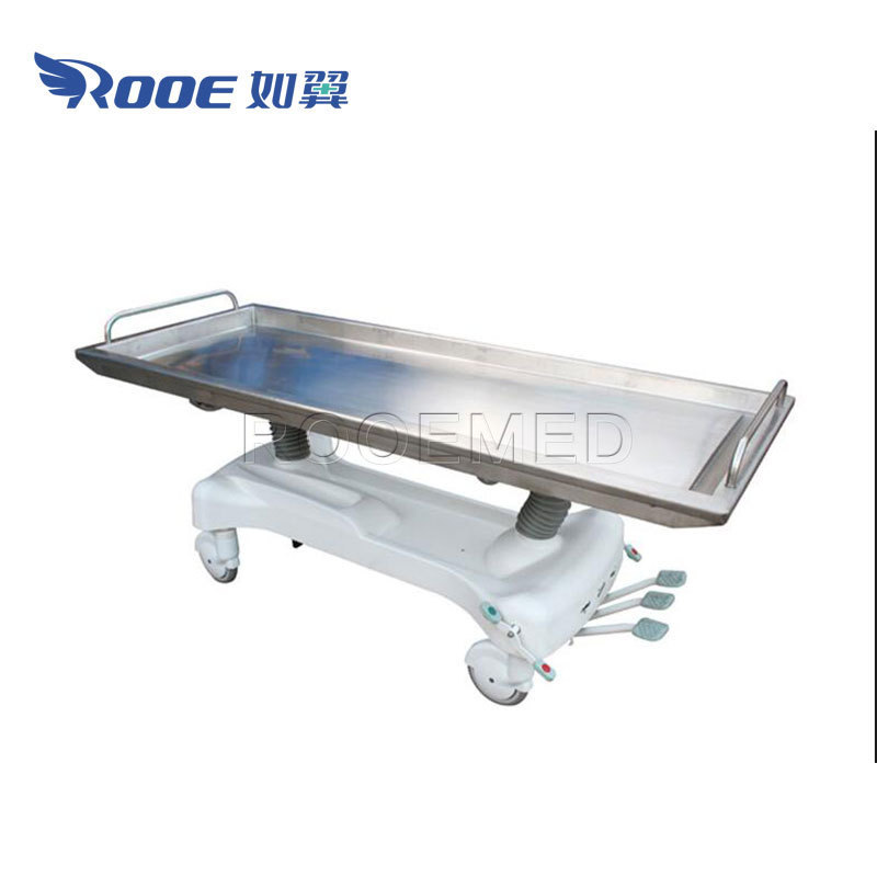 Good Quality GA202 Mortuary Hydraulic Adjustable Funeral Embalming Table for Hospital Anatomy Room