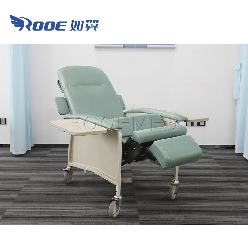 Medical Position Adjustable Escort Bed Patient Reclining Hospital Chair for Waiting Sleeping Diagnosis Examination