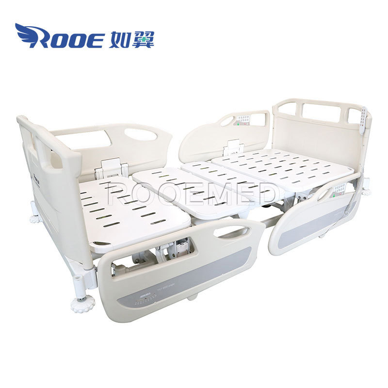 Medical 5 Functions Paralyzed Patient Electric ICU Simple Hospital Bed with Remote Control