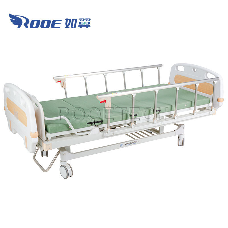 Cheap 2 Functions Cranks Manual Hospital Nursing Home Care Steel Clinic Bed