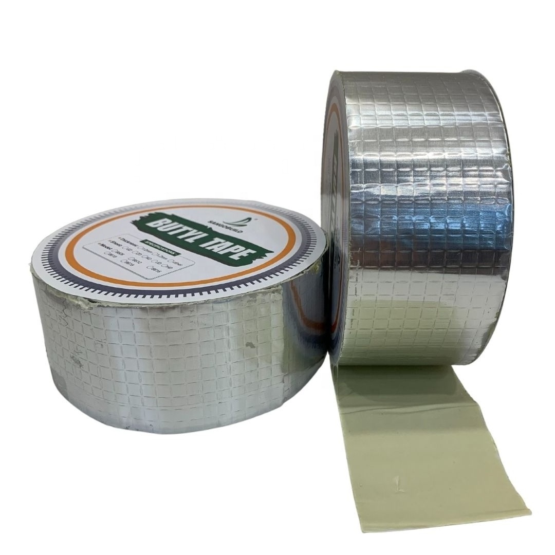 Construction Materials China Manufacturer Directly Sale Waterproof Roof Membrane Aluminum Foil Butyl Rubber Tape