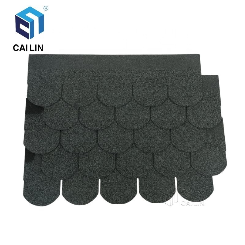 Asian Popular Fire-resistance Red Asphalt Shingles Roofing Tiles Residential Project Decorative Fish Scale Roof Shingle