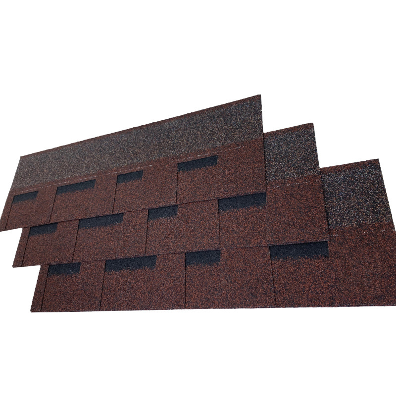 Double Layer Roofing Shingle Moisture-Proof Color Fiberglass Melt Asphalt Roofing Shingles On Sale for villa