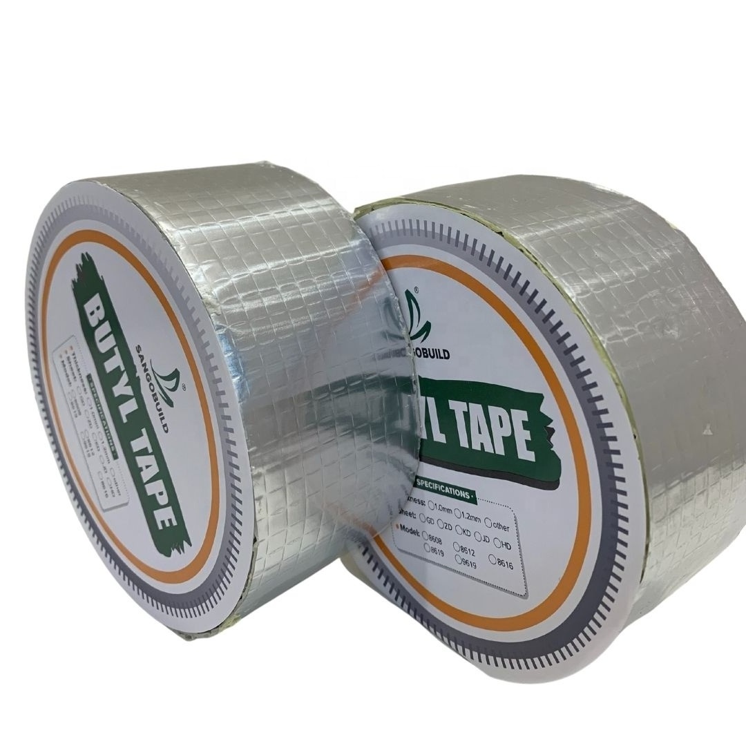 Construction Materials China Manufacturer Directly Sale Waterproof Roof Membrane Aluminum Foil Butyl Rubber Tape