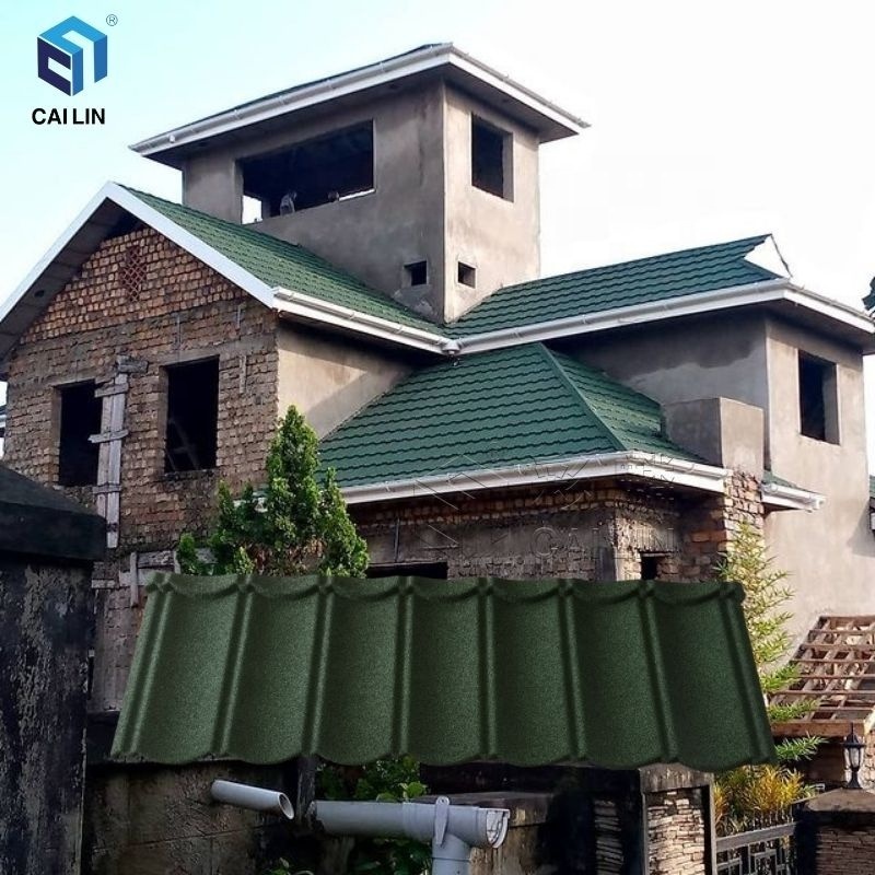 Wholesale Price Natural Jamaica Black Stone Coated Metal Roof Tiles Free Sample Interlocking Roof Shingles for USA Canada