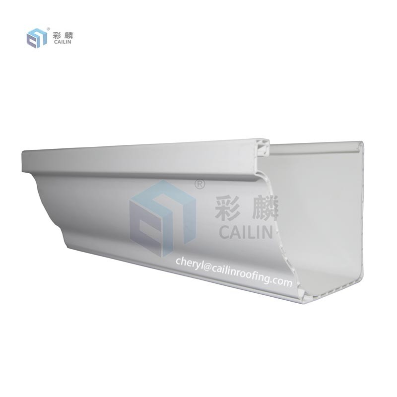 Construction Materials PVC Rain Water Drain Gutters and Downspouts