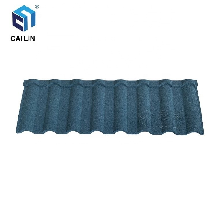 Ghana India USA Hot Sale Light Weight 50 Years High Quality Aluminum Zinc Steel Roofing Sheet Stone Coated Metal Roof Tiles