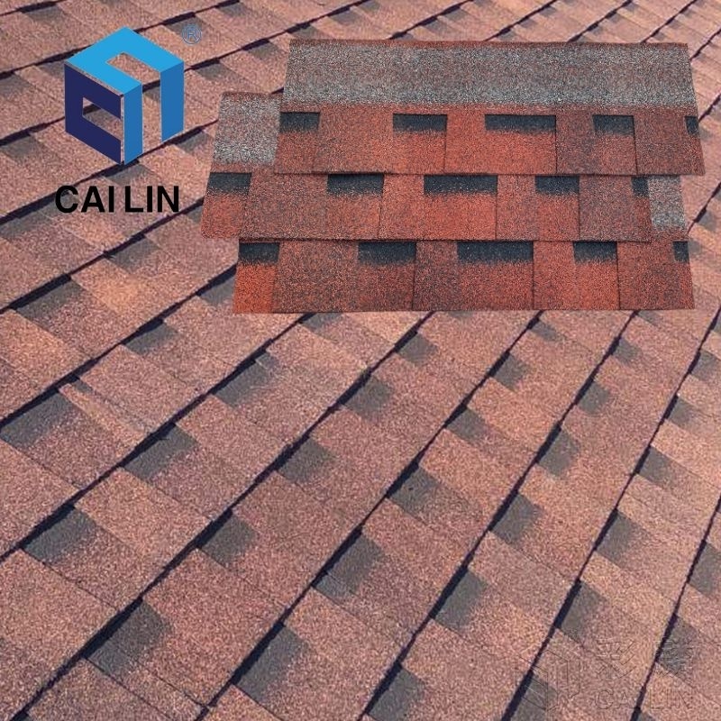 Villa Rooftop Eco-friendly Roofing Materials Algae Resistant  Asphalt Shingles Laminated Hexagonal Roof Tile