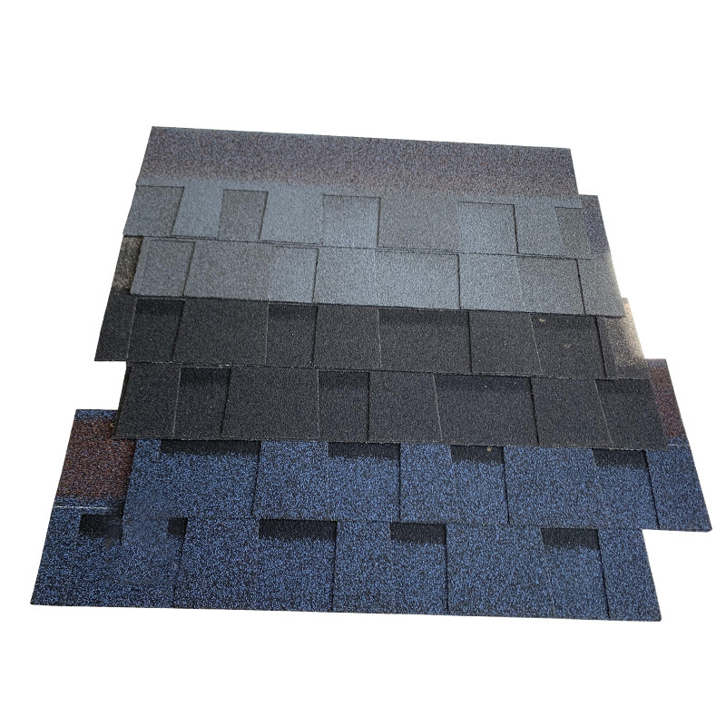 Double Layer Roofing Shingle Moisture-Proof Color Fiberglass Melt Asphalt Roofing Shingles On Sale for villa