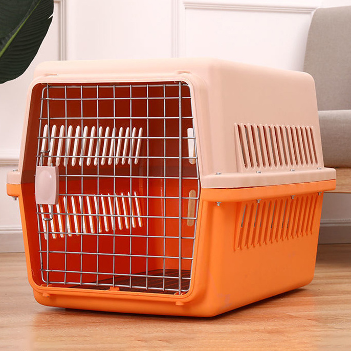 Pet Air Box Car Cat Cage Portable Cat Space Cabin Dog Size Dog Checked Air Box