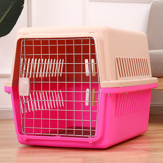 Pet Air Box Car Cat Cage Portable Cat Space Cabin Dog Size Dog Checked Air Box