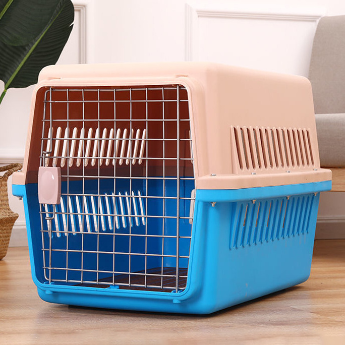 Pet Air Box Car Cat Cage Portable Cat Space Cabin Dog Size Dog Checked Air Box