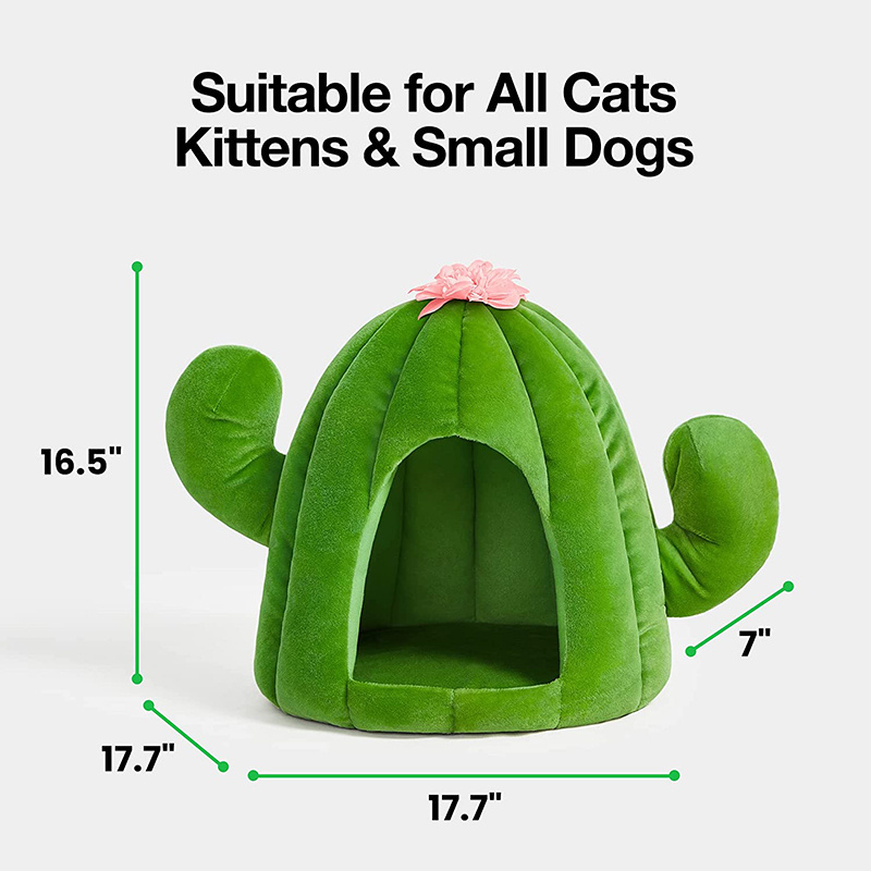 Cactus warm Sleeping bag enclosed four seasons available pet bed for cats and dogs