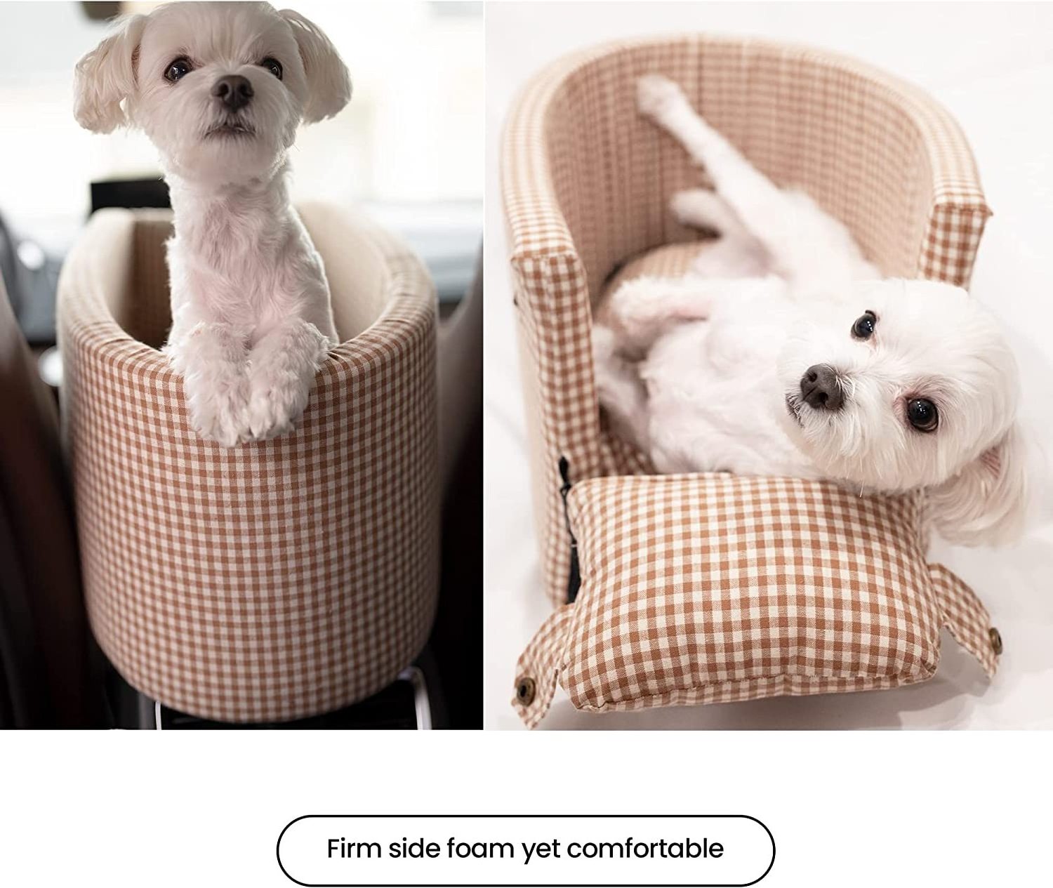 Armrest Center Console Dog Car Seat Travel Safety Seat Car Carrier Bed for Small Pets