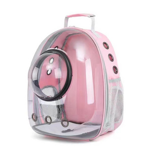 Easy To Carry Out Space Capsule Portable Bag Double Shoulder Clear Cat Pet Backpack