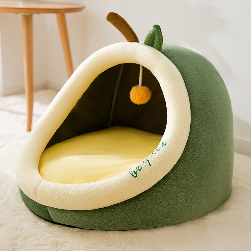 Winter Self-Warming Puppy House Cozy Sleeping Tent Cave Indoor Kitten Nest Kennel Dog Cat Bed