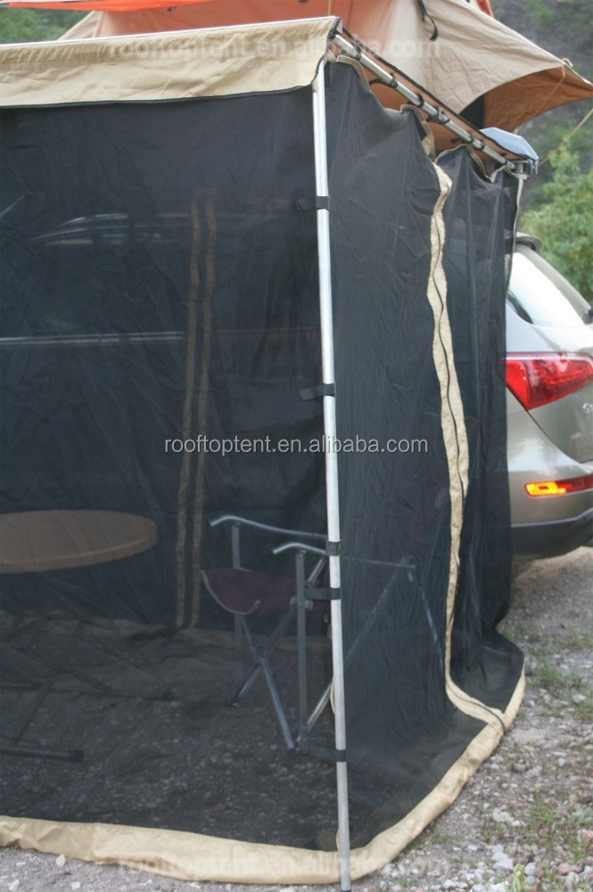 Car side Awning Car Shade 4WD 4x4 Vehicle very large camping mosquito net for sale