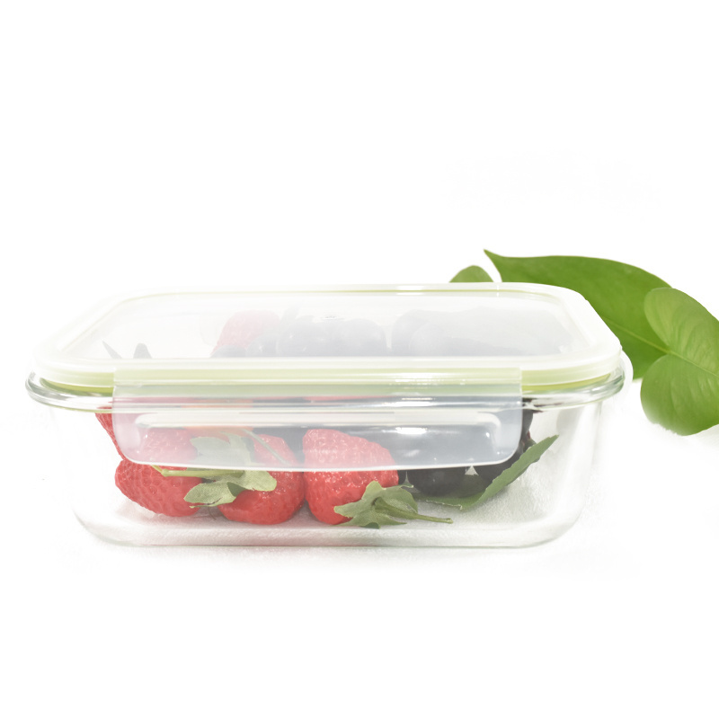 Oven Safe China Manufacturer Takeaway Glass Food Containers With Snap Locking Lid Lock