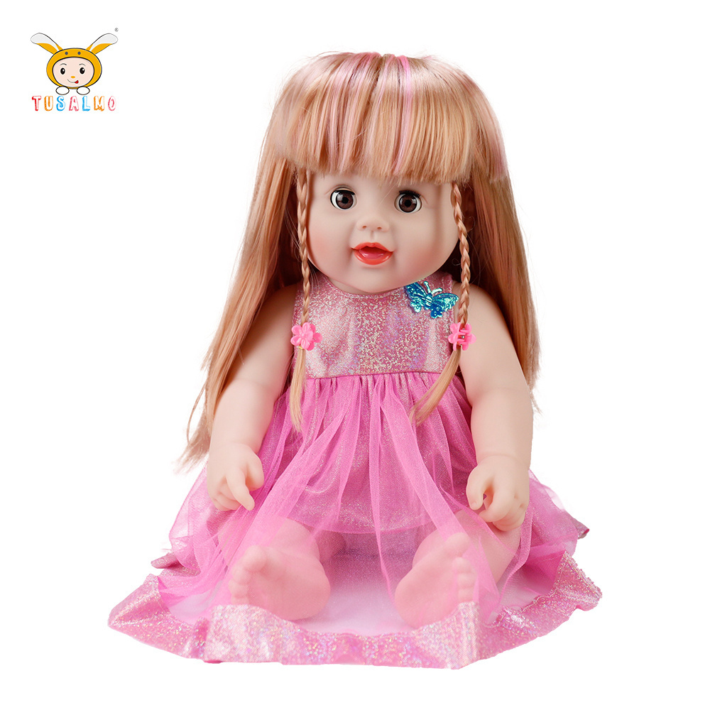 Doll pink clothes 18 inch children's toy customized dolls can closed eyes pretty Boneca baby dolls for kids