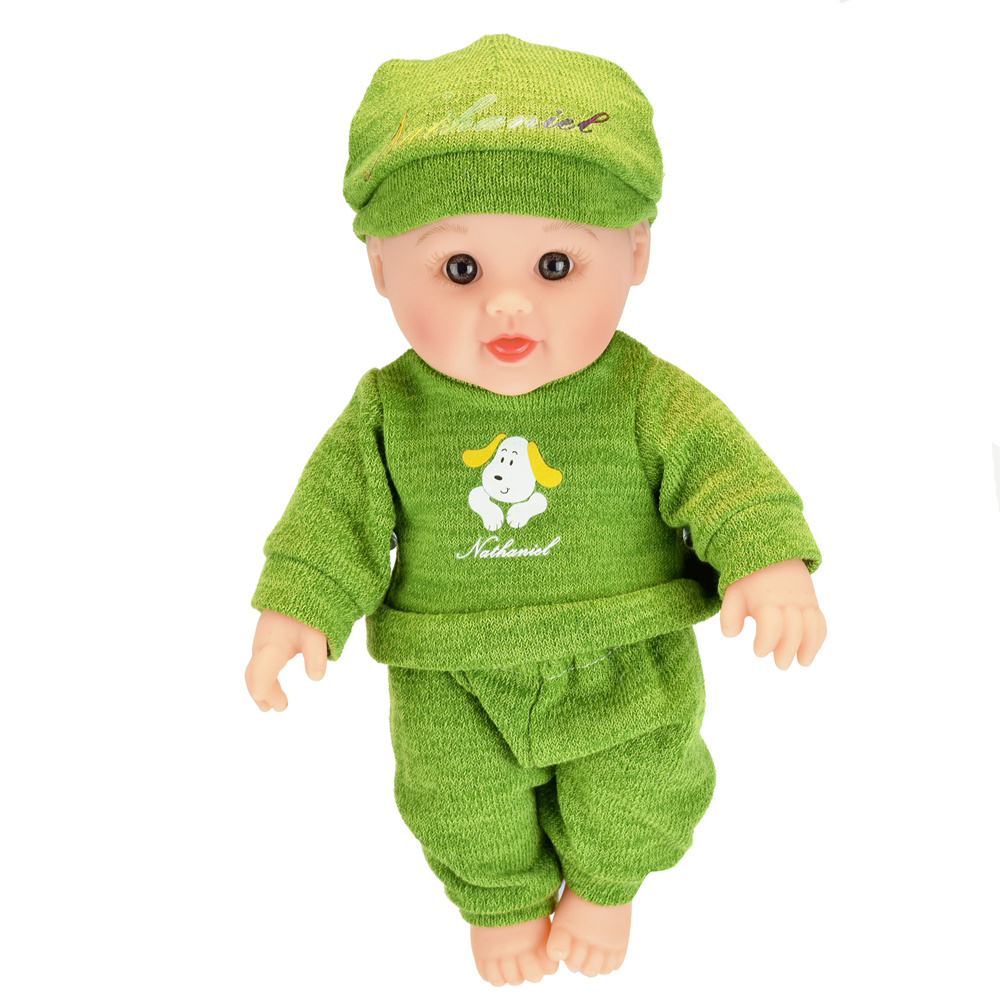 Doll toys 2021 DIY bebe reborn green clothes dolls toy 12 inch cute dolls for kids