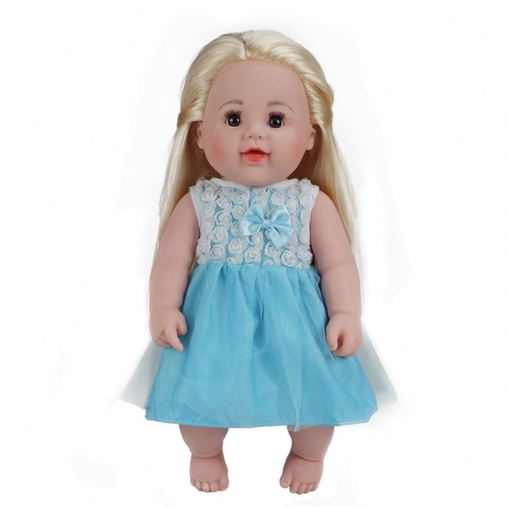 Fashion girl toys doll beautiful Long blonde hair pretty cute baby doll for Kids