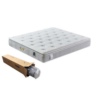 Latex and memory foam for hotel and home queen size bed mattress vacuum roll in carton box mattress