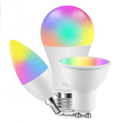 Factory C37 GU10 5W Smart Bulb A60 A65 9W 10W 11W E27 B22 RGB Smart Wifi LED Bulb Light