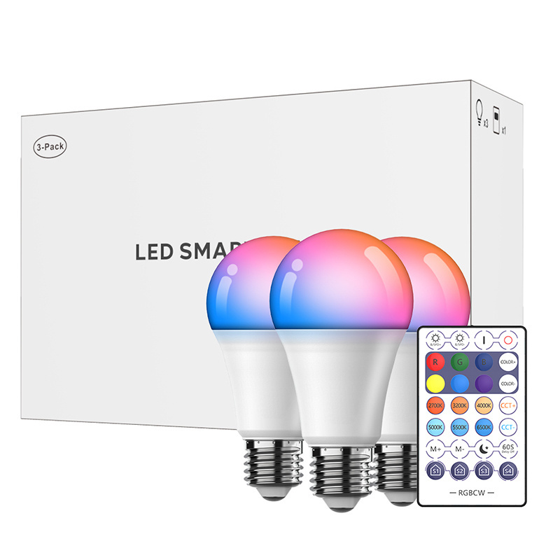 Tuya APP Control Intelligent Wifi Lamp RGB 10 Watt Smart LED Bulb