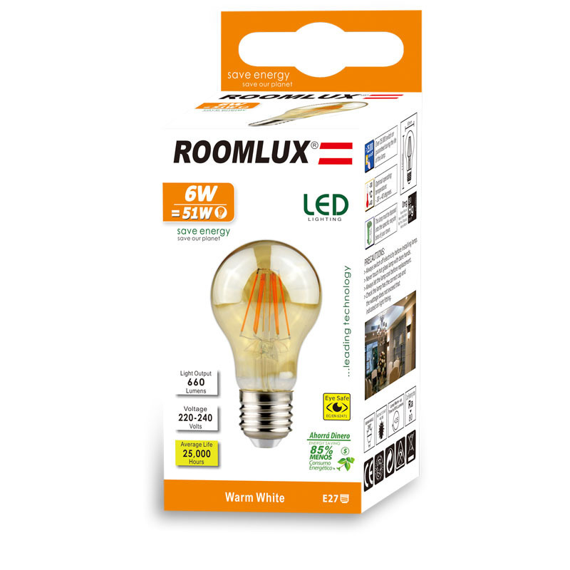 12V 24V Led Lamp A19 Filament Bulb Low Voltage 6W Edison Globe Bulbs 4500K Daylight White Warm White 2700K E26 E27