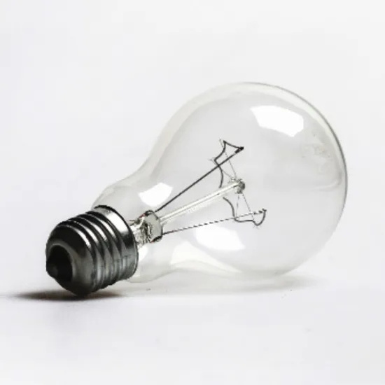 Factory direct round clear light bulbs A55 round clear incandescent bulb round clear bulb 100w