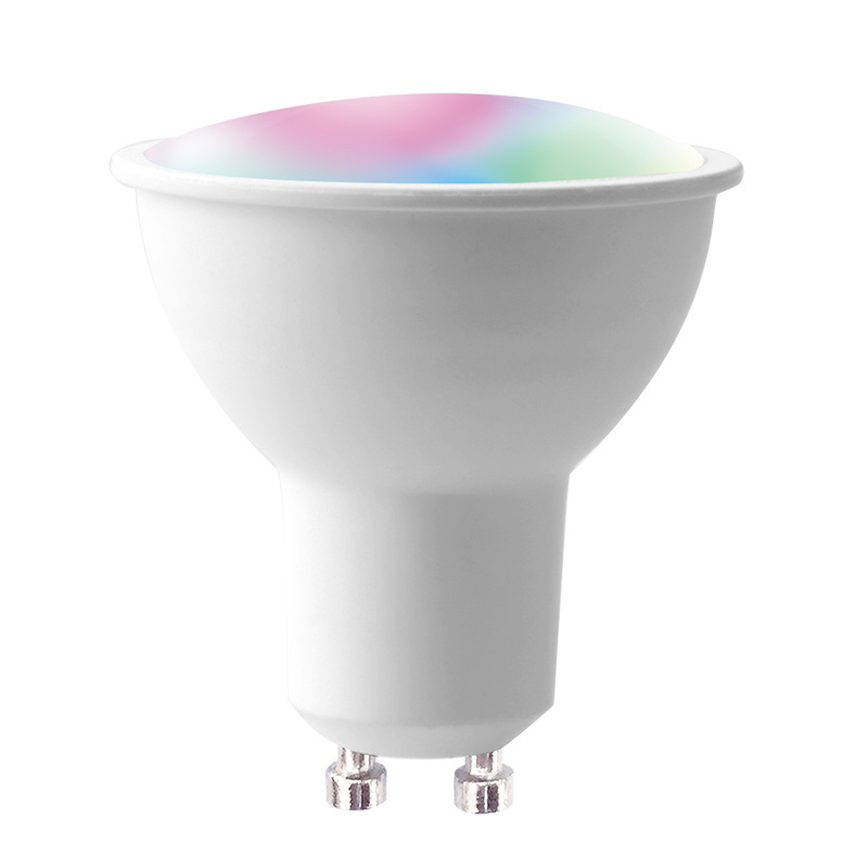 Tuya Smart WiFi gu10 led spotlight 5w alexa light bulb works with google home dimmable multicolored RGB + Daylight 6000K