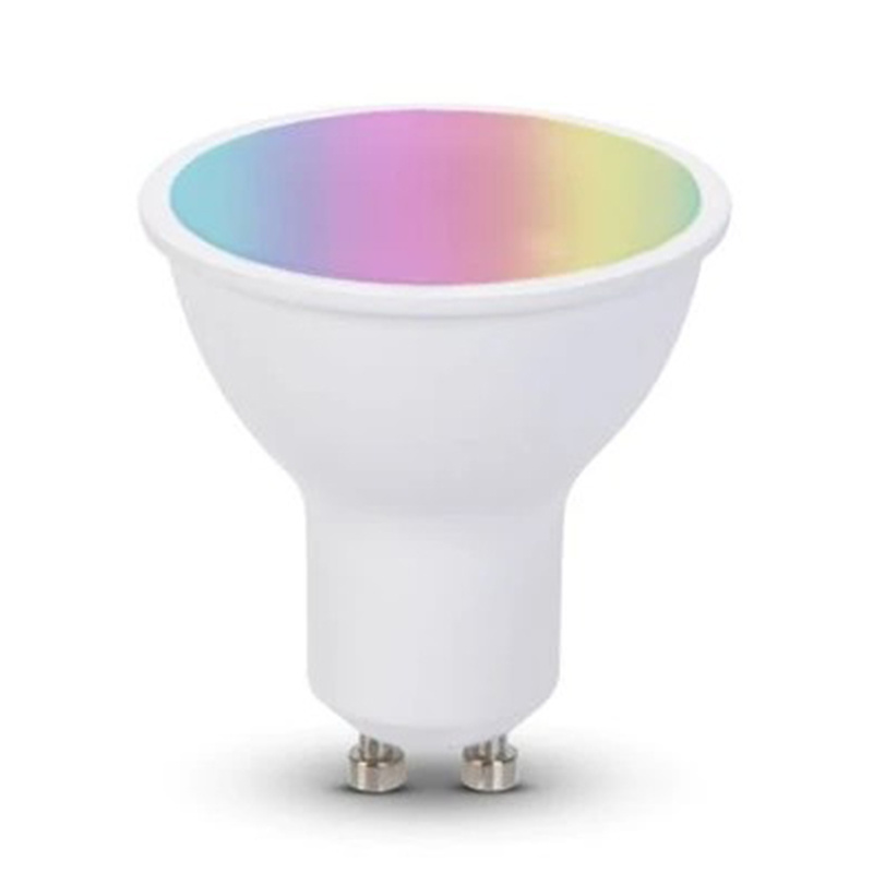 Factory TUYA Smart Life Smart Led Light Color Changing RGB Wifi Bulb 5W GU10 LED Spotlight