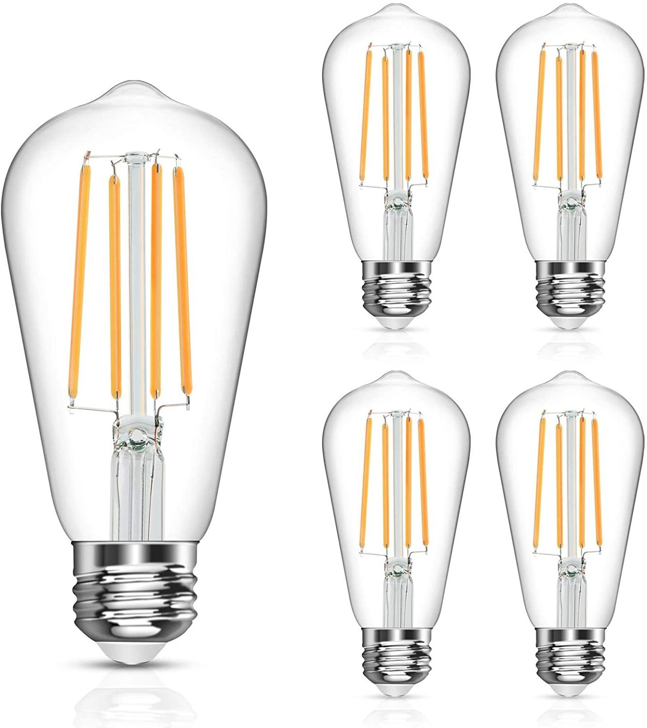 Dimmable St6 12W Vintage LED Edison Bulbs Filament Light Bulb