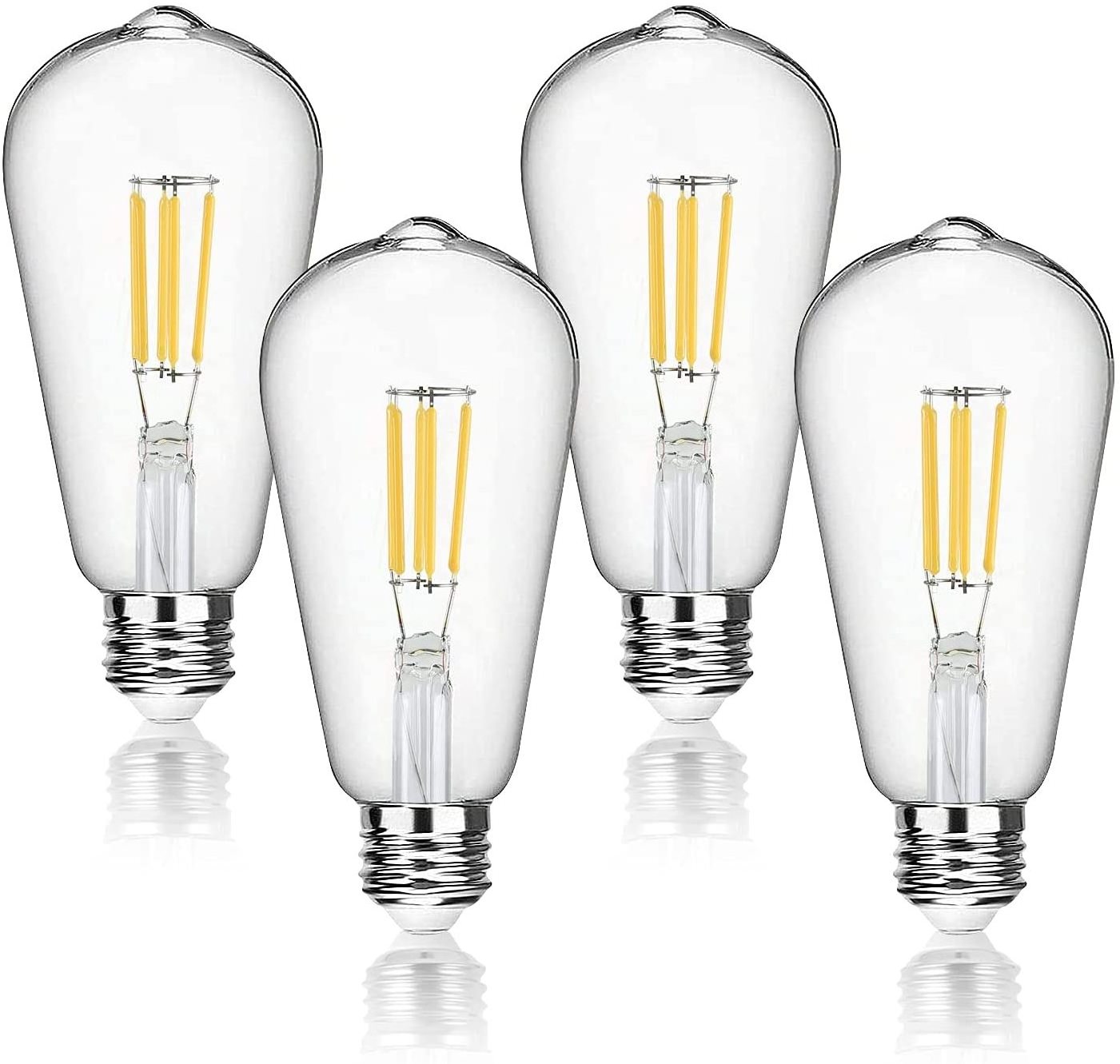 Dimmable St6 12W Vintage LED Edison Bulbs Filament Light Bulb