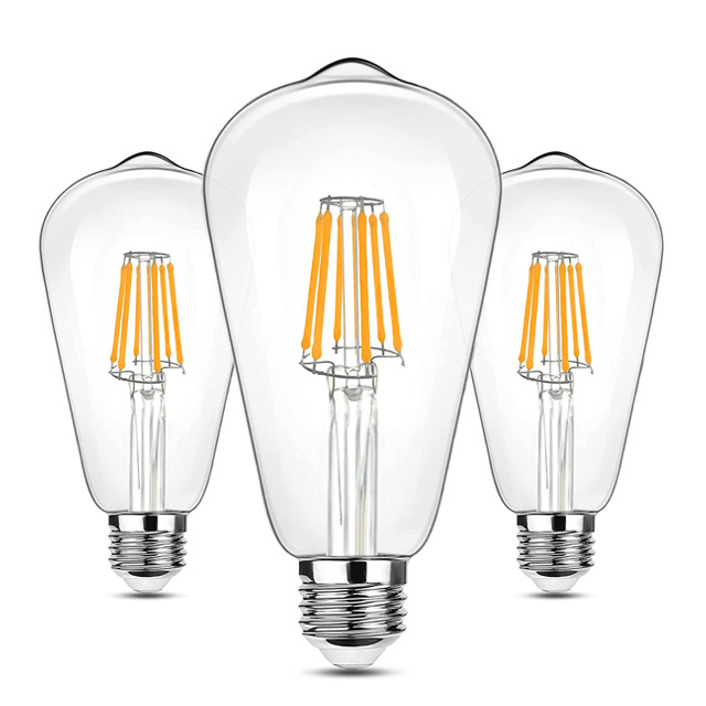 Dimmable St6 12W Vintage LED Edison Bulbs Filament Light Bulb