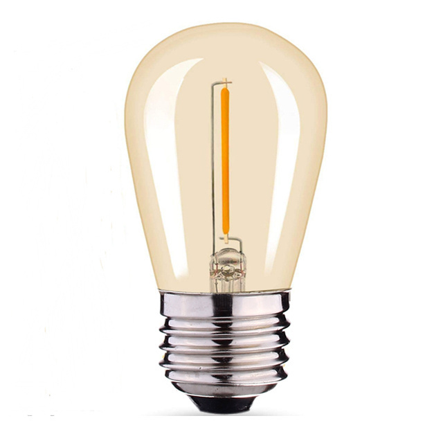 S14 Edison Bulb Lighting E26/E27 With 2700K Single Filament LED Blub Lights